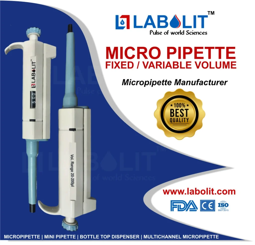 single channel micro volume pipette, single channel micropipette, micropipette manufacturer india, micropipette supplier india, buy micropipette online, micropipette price, fixed volume micropipette, variable volume micropipette, micropipette 0.1-2ul, micropipette 0.5-10ul, micropipette 2-20ul, micropipette 5-50ul, micropipette 10-100ul, micropipette 20-200ul, micropipette 100-1000ul, micropipette 1000-5000ul, laboratory micropipette, liquid handling instruments, precision micropipette, best micropipette brand, Labolit micropipette, pipette manufacturer, scientific instruments manufacturer, laboratory equipment supplier.
