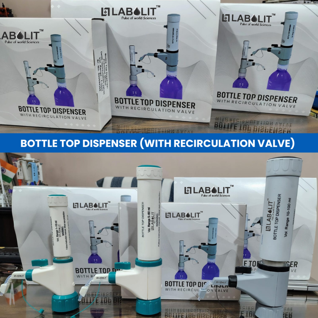 Bottle Top Dispenser with Recirculation – Labolit by Uma Scientific