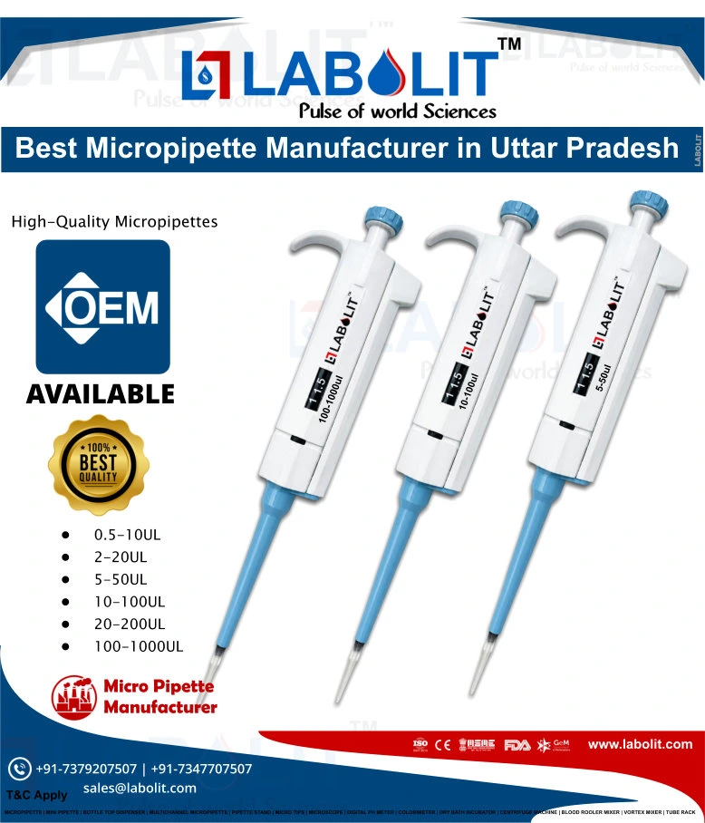 Micropipette India Micropipette Manufacturer India Laboratory Micropipette Precision Micropipette Laboratory Pipette Variable Volume Micropipette Fixed Volume Micropipette Single Channel Micropipette